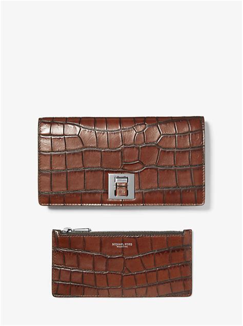 michael kors bancroft wallet|Bancroft Crocodile.